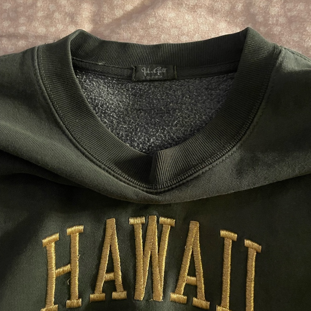 green hawaii crewneck from brandy